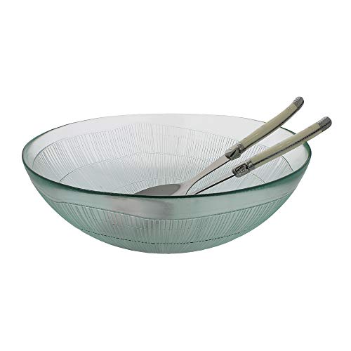 Birch Salad Bowl & Server Set (Faux Ivory)