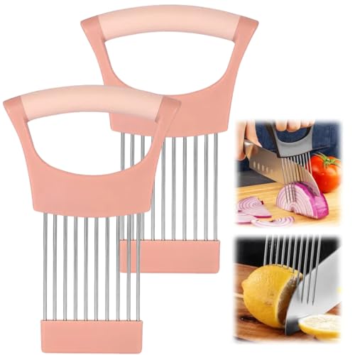 Onion Slice Holder (Pink / 2 Pack)