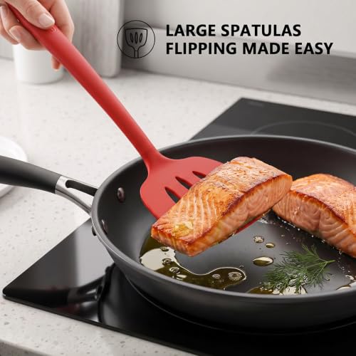 3 Pack Silicone Spatula Set (PureRed)