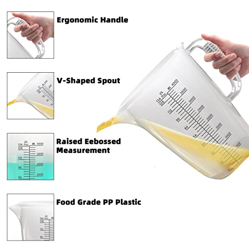 1 Gallon Measuring Pitcher (134Oz/4L/010)