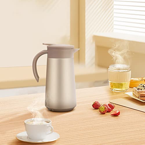 28oz Small Coffee Carafe Insulated Coffee Pot (Golden)