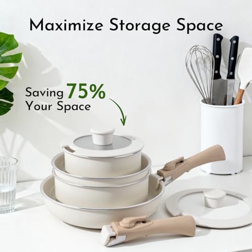 18 Piece Ceramic Nonstick Cookware Set