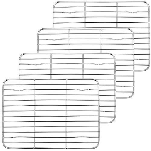 4 Pcs Baking Wire Rack for Cooling (9.7 Inch)