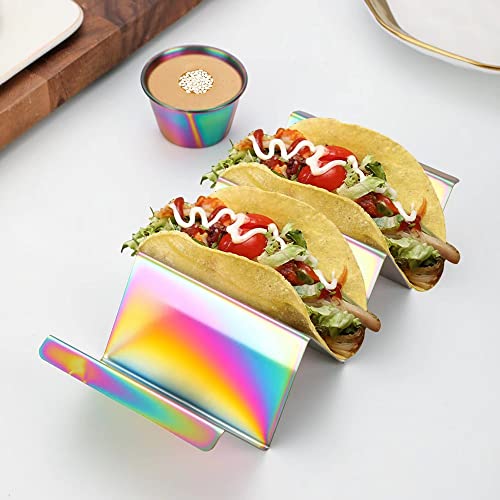 Metal Taco Holder (Rainbow)