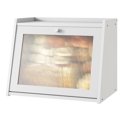 Large Bread Box for Kitchen Counter (White / Large-1_Tier)