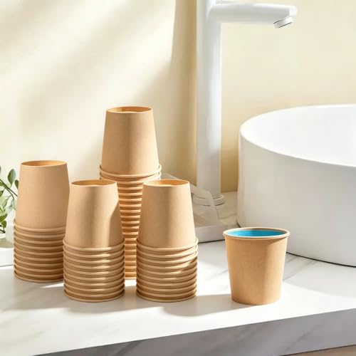 100 Count 3 oz Kraft Paper Cups (Kraft-3oz-100pack)