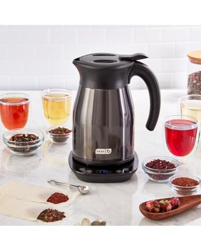 Insulated Electric Kettle (1.8 Quarts / Black Stainless Steel)