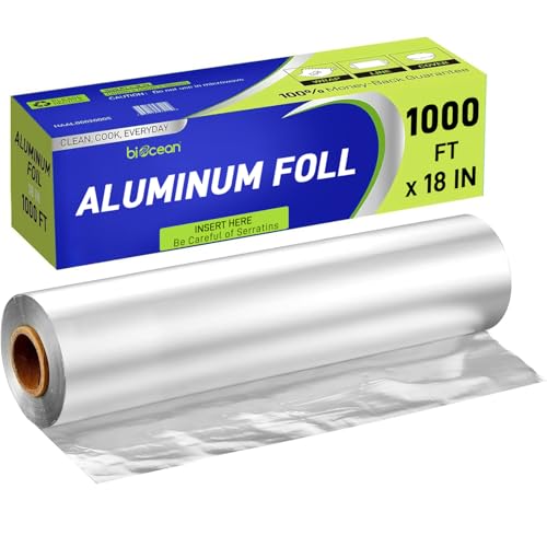 Aluminium Foil 18''x1000 Sq.Ft for Food (18in x 1000ft)