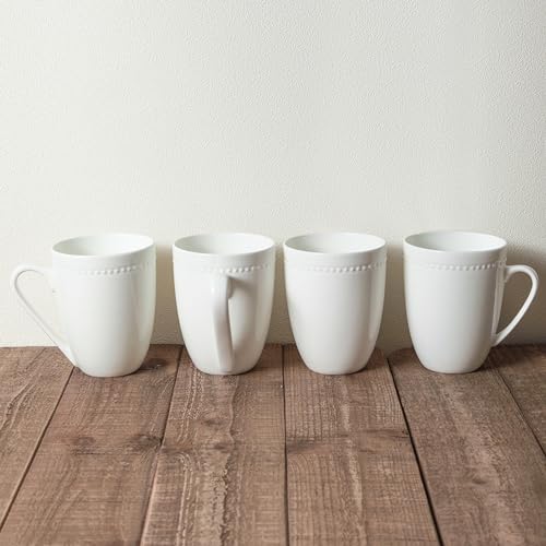 Ava Bone China Formal Dinnerware Set (Pinpoint - White / 16 Piece Service for 4)