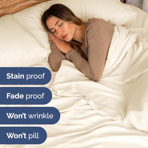 Flex Top Split Head King 4 Piece Sheet Set (10 - Off White / Split Head/Flex Top)
