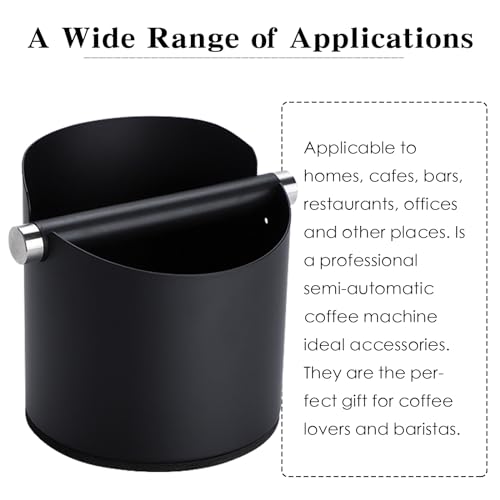 Italian Espresso Knock Box (Black)