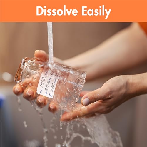 500 Dissolvable Food Labels (Dissolvable Printed Version)