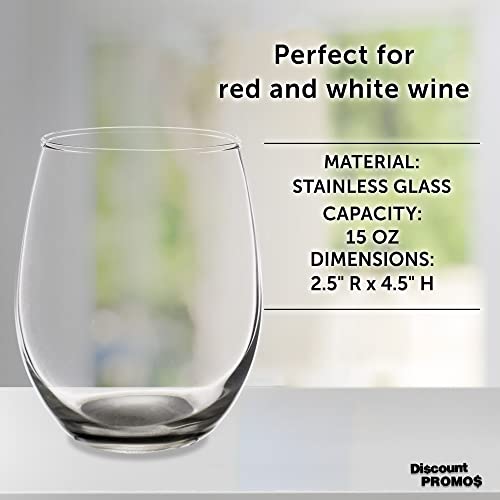 Stemless Wine Glasses in Bulk by ARC Perfection (10 Count)