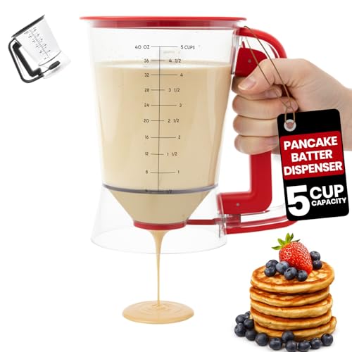 Pancake dispenser (Red / 5 Cup Capacity)