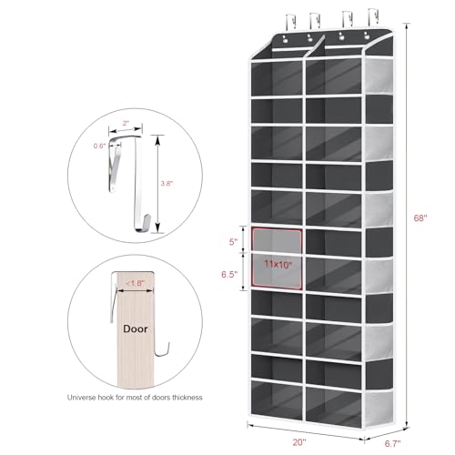 Hanging Door Organizer (Dark Grey)