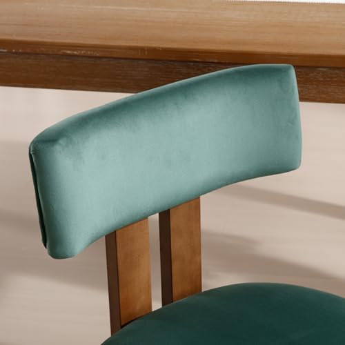 Dining Chairs Set of 4 Velvet Diner Chairs Modern Wood Chairs for Kitchen and Dining Room (4 Count)
