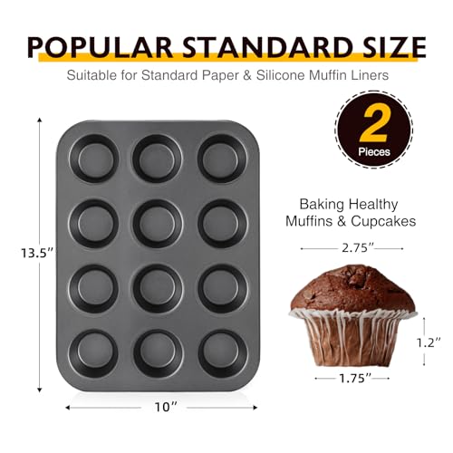 Muffin Pans for Baking (2 Count)