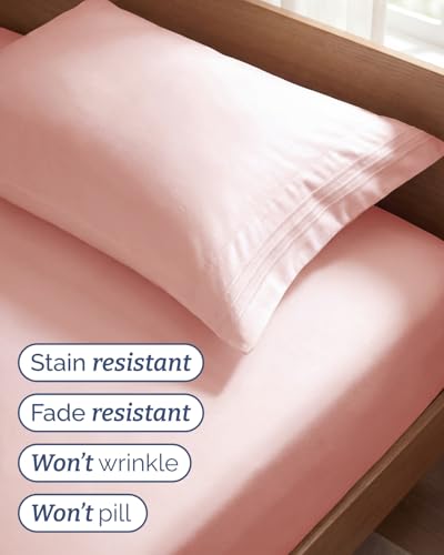Twin Size 3 Piece Sheet Set (31 - Baby Pink / Twin)