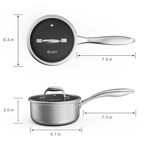 1.5 QT Stainless Steel Saucepan (1.5 Quarts)