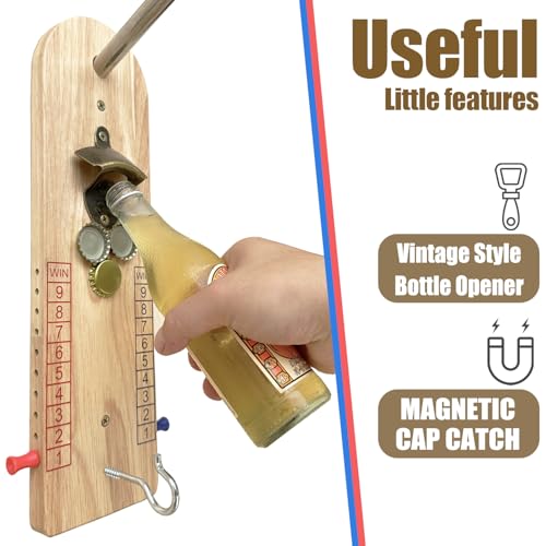 Hook and Ring Toss Game Bottle Opener Ring Toss Hook Indoor Party Man cave