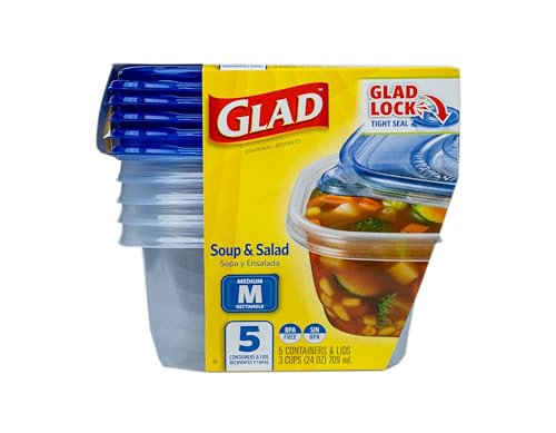 GladWare Medium Rectangle Food Storage Containers (Rectangle / 24 oz - 30 Count)