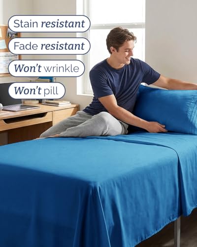 Twin XL 3 Piece Sheet Set (19 - Royal Blue / Twin XL)