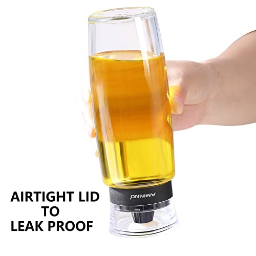 Oil and Vinegar Dispenser 2 Pack (Clear 9.5oz(2 pack))