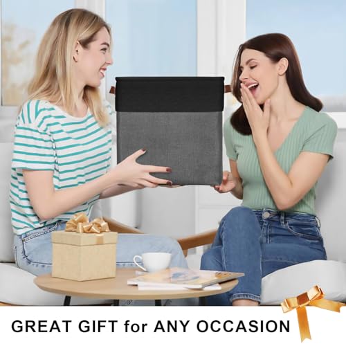 13x13 Cube Storage Bins (Gray / Black / Cube - 13"x13"x13")