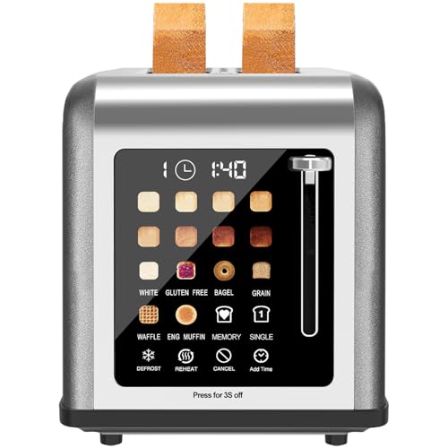 2 Slice Toaster Touch Screen (Grey)