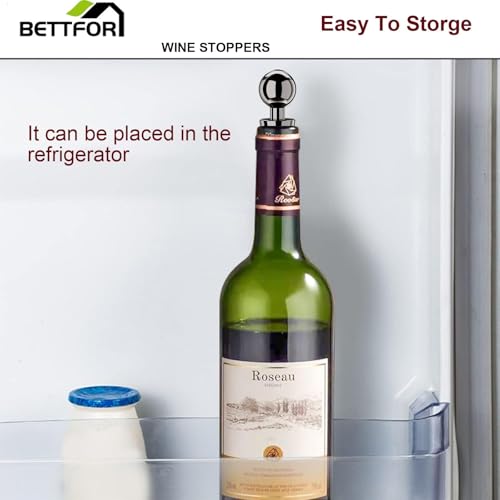 Vacuum Wine Bottle Stoppers 6Pcs (3 Count)