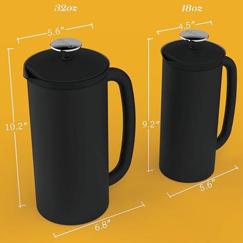 P7 French Press (32 oz / Matte Black)