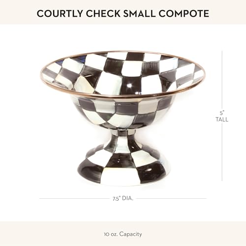Enamel Compote (Small / Courtly Check)