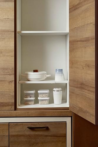 Expandable Cabinet Shelf (White / 11.8’’D * 14.56-24.6’’W * 8.46’’H)