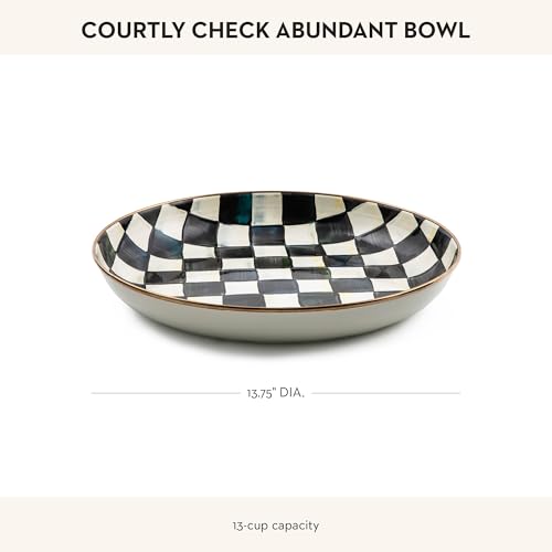Enamel Abundant Bowl (Courtly Check)