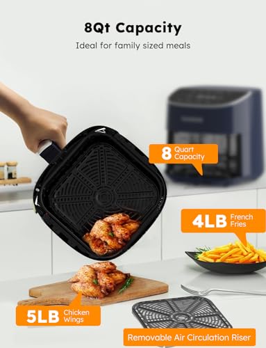 Brio Plus 8 Qt Air Fryer (Deep Blue)
