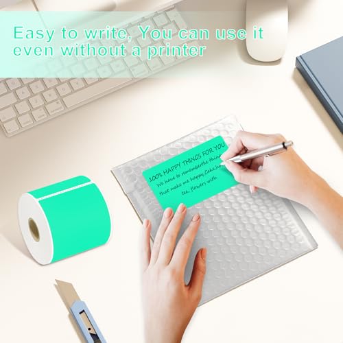 3 x 5 inch Home Moving Box Labels for Storage Bins 300pcs Colored Blank Label Sticker for Shipping Thermal Printer Color Coding Rectangle Moving Labels for Packing Boxes