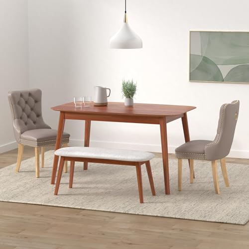 Grey Velvet Dining Chairs Set of 4 (Classic Gray)