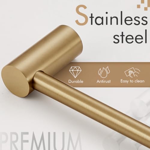 Towel Holder for Bathroom Wall 16 (Champagne Bronze / 16-Inch)
