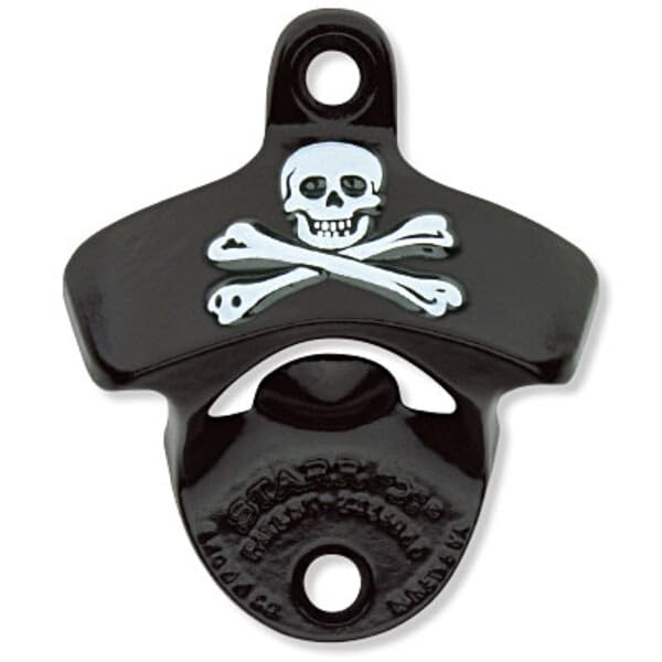 Original Black Skull & Bones Wall Mounted Bottle Opener