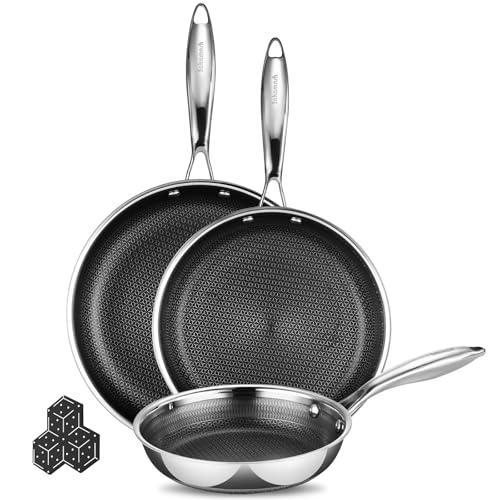 8" 9.5" 11" Hybrid Nonstick Frying Pan Set (8 & 9.5 & 11 inch)