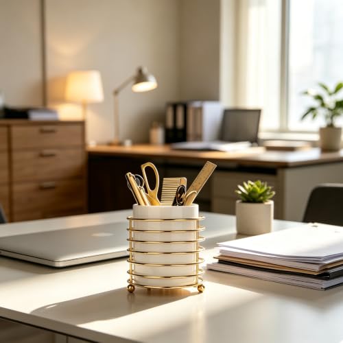 Spoon holder for Kitchen Countertop (S / White Gold)