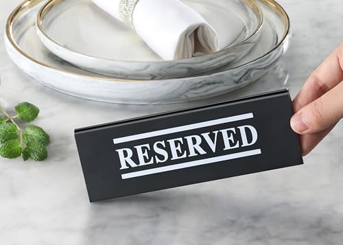 Plastic Reserved Table Tent Signs