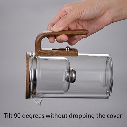 800ML 27OZ Witchcraft Magic Glass Teapot with Infuser Strainer and Lid for Loose Leaf Tea Herbal (800ml)