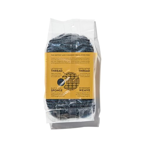 Exfoliating Shower Sponge (Grey)