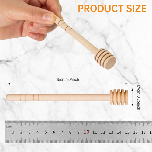 50Pcs 6 Inch Honey Dipper Sticks (50PCS 6 Inch)
