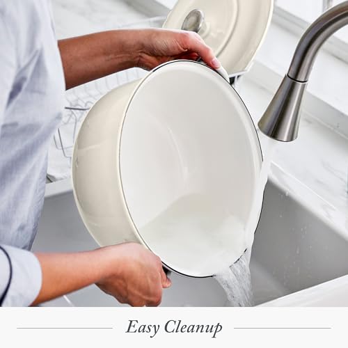 3.7QT & 5.5QT Dutch Ovens with Lids (Cream White)