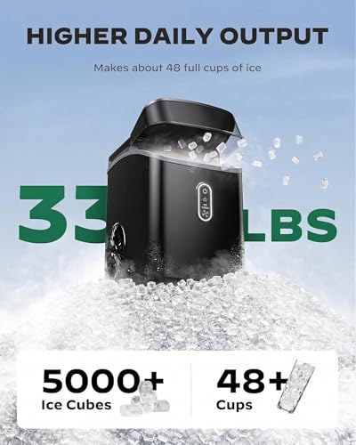 Nugget Ice Maker Countertop (Dark / 33 lbs)