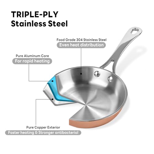 0.12QT Mini Sauce Pan (0.12 QT / Pure Copper)