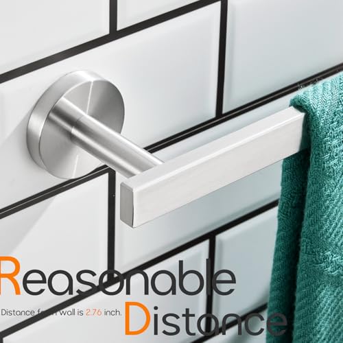 16 Inch Bathroom Towel Bar Bath Towel Rack Kitchen Towel Holder Towel Hanger Wall Mounted SUS304 Stainless Steel Brushed Nickel AN4001BR (Brushed Nickel / 16-Inch)