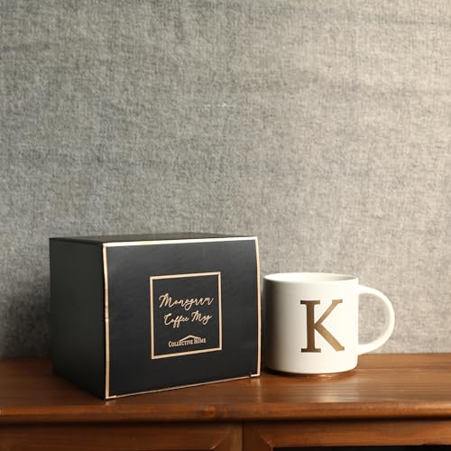 Monogram Ceramic Mugs (gold-K)